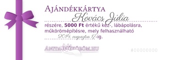 5000 Ft-os ajándékutalvány